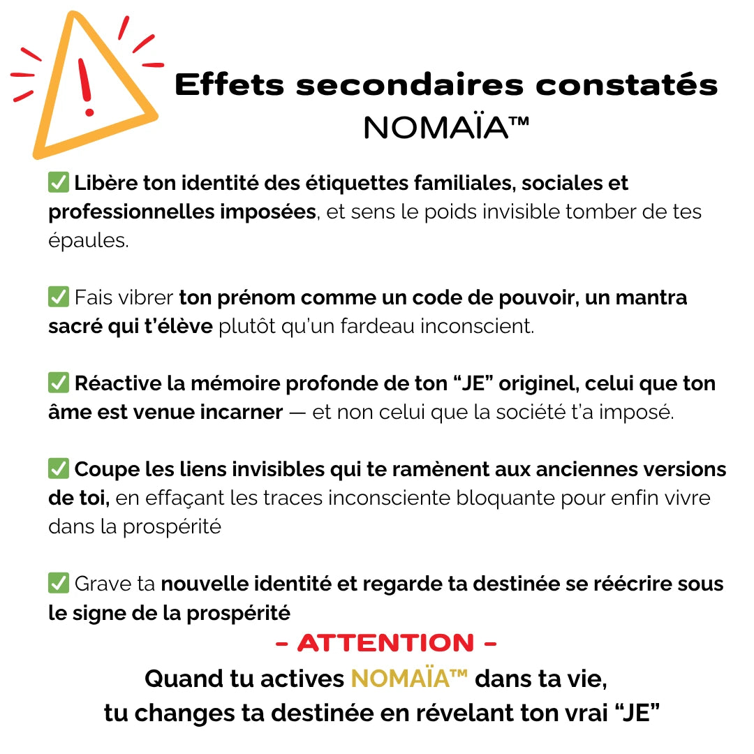 NOMAÏA™ : Reprogrammation subconsciente de mon identité ( Mug + programme complet audio )