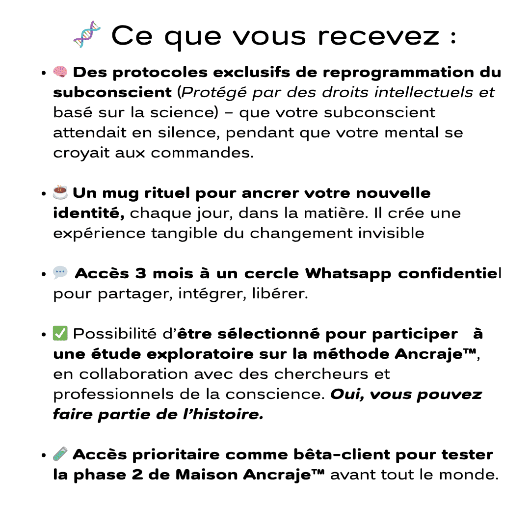 NOMAÏA : Reprogrammation subconsciente de mon identité