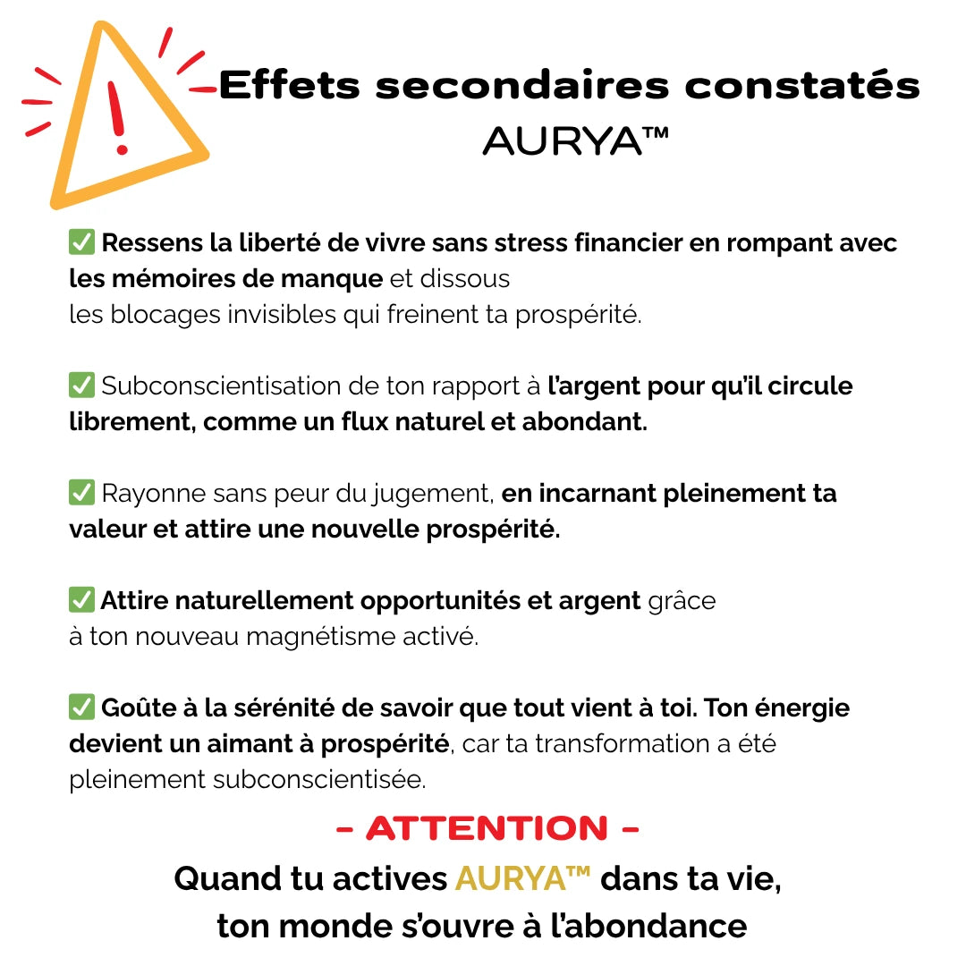 AURYA™ - Activation de l'Abondance & opportunité I Deviens magnétique (Tshirt+Audio)